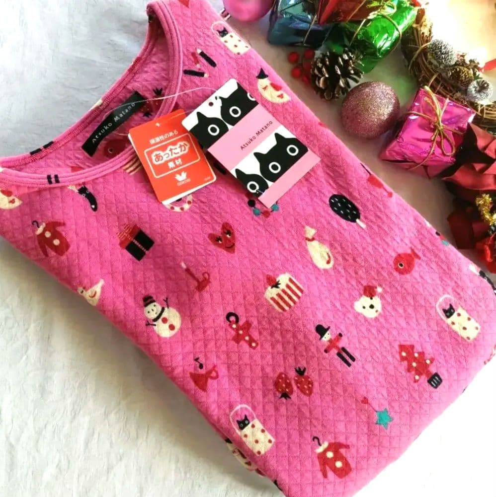 マタノアツコルームウェア　ワンピース　あったか素材　Ｍピンク　ワコール新品 楽天市場】ルームウェア ワンピース（ブランドアツコマタノ）（ルーム