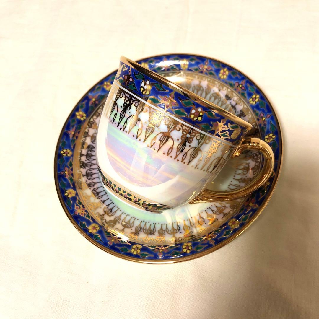 ベンジャロン焼き タイ 王室 カップ＆ソーサー 金彩食器 コーヒー