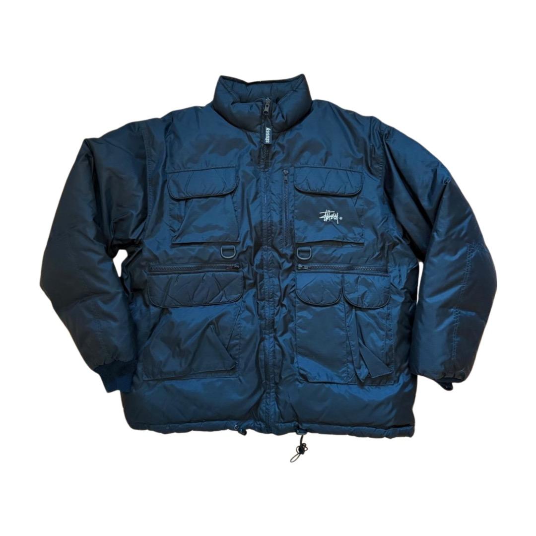 OLD STUSSY 90s リバーシブル フィッシング ダウンJK L - メルカリ