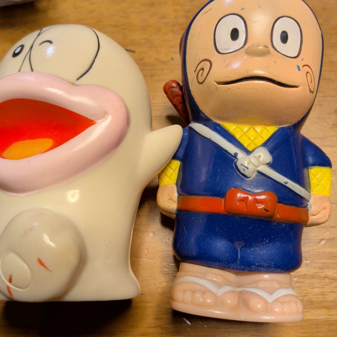 ソフビドラえもん、パーマン、ドラえもん他4体キャラクター貯金箱