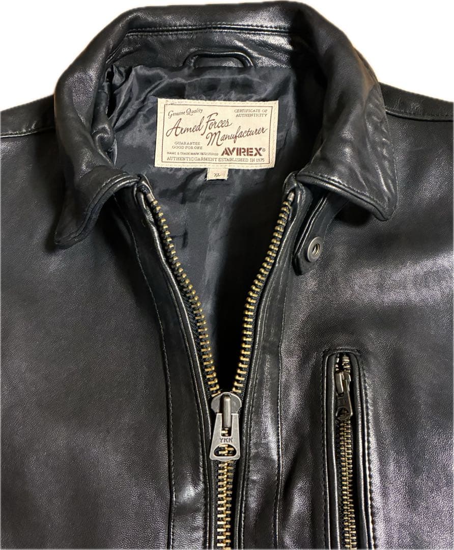 AVIREX アヴィレックス シープ ライダース ジャケット 6171075 - メルカリ