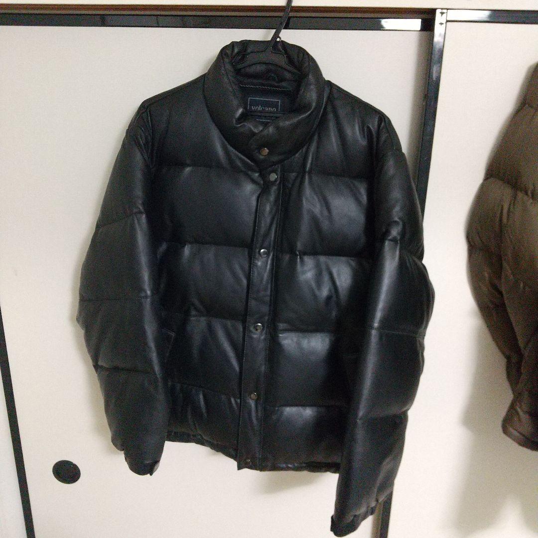 美品ブラックラムスキンレザーダウンジャケットMサイズ 送料無料!】全10サイズ メンズ シープファーカラー ブラックラムスキン
