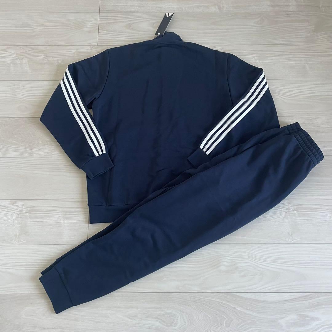 adidas アディダス ジャージ 上下 セットアップ 紺白人気 2XL 未使用