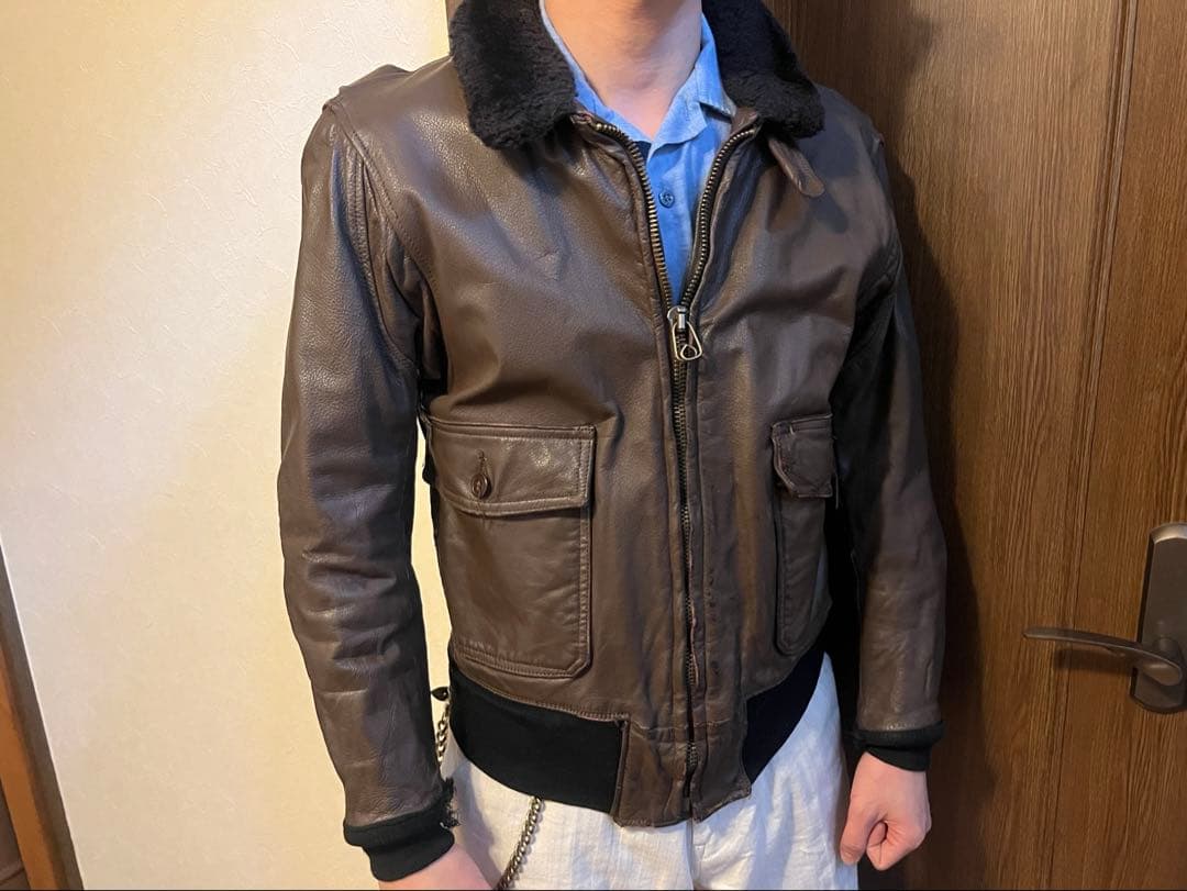 70s 米軍 U.S.NAVY G1 フライトジャケット実物USA製