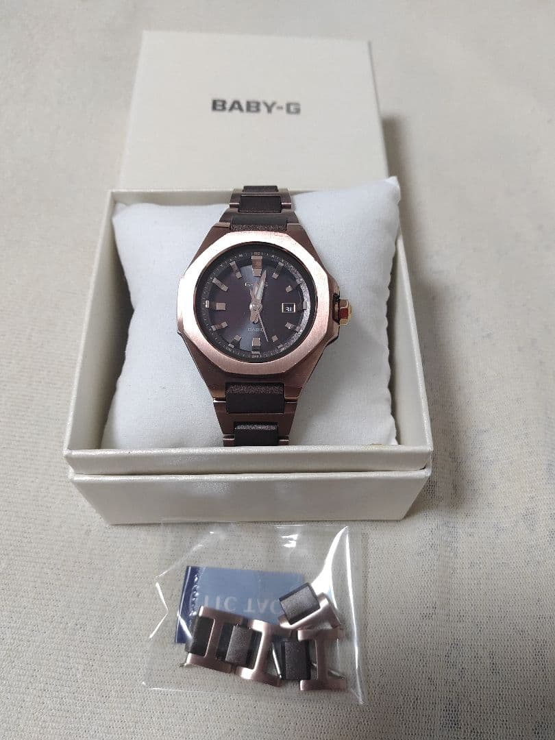 値下げ 中古 Baby-G タフソーラー MSG-W350CG ダークブラウン - メルカリ