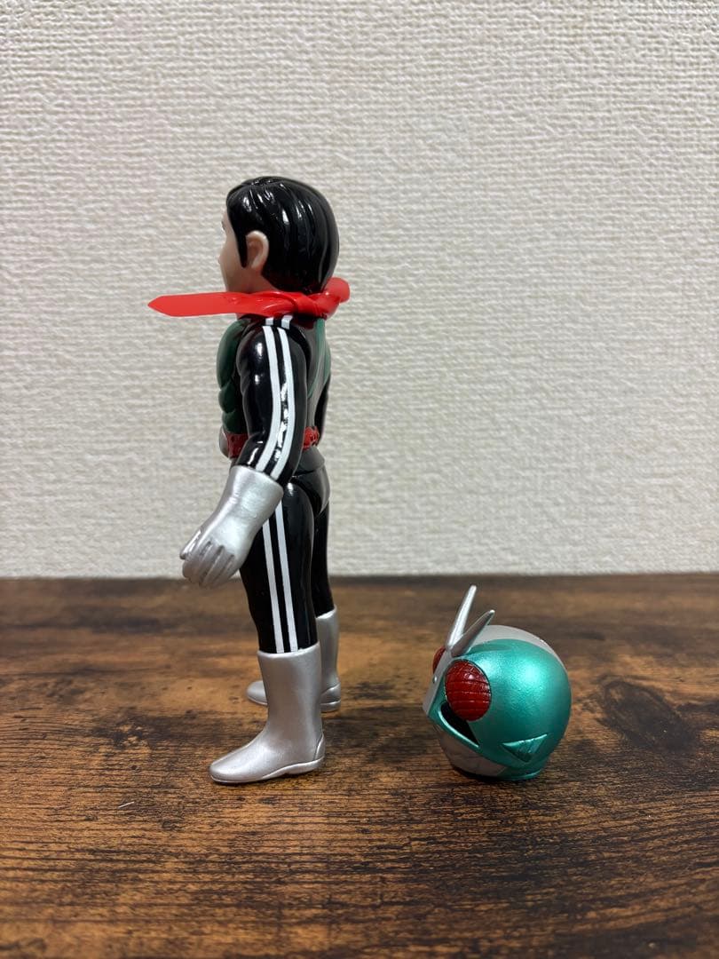 メディコムトイ 東映レトロソフビコレクションM 仮面ライダー新1号(面取れ)