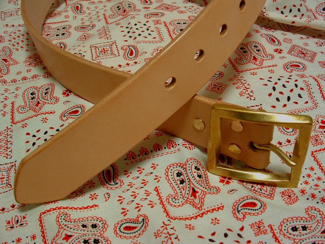 6ミリ厚ヌメ革ベルトG2バックル 極厚ベルト DaysArt 日本製 レザーベルト 姫路昭南レザー 極厚 メンズ 本革