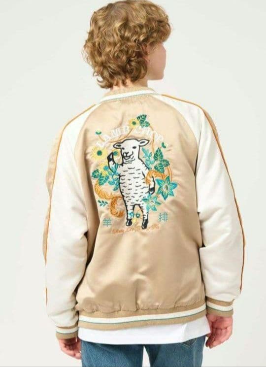 フラワーカンフーラムチョップ｜スカジャン 男女兼用 XL 新品 - メルカリ