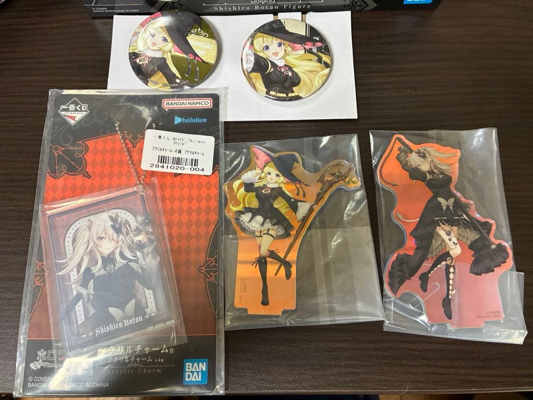 獅白ボタン　角巻わため　フィギュア　グッズ　セット　ホロライブ　一番くじ