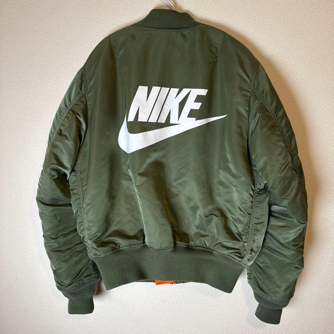 大*海様 【超希少】NIKE × ALPHA MA-1 ボンバージャケット カー