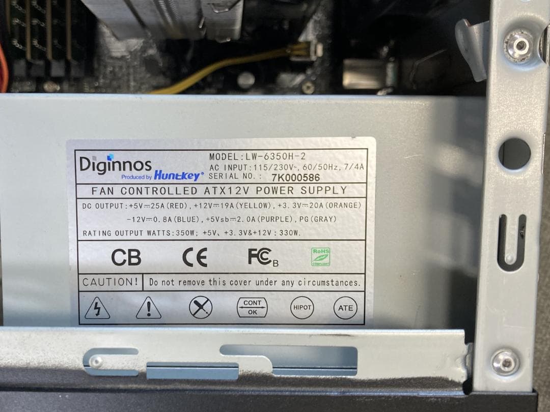 ジャンク】Core i7-7700/16GB/自作・部品取り用/一部通電確認済 - メルカリ