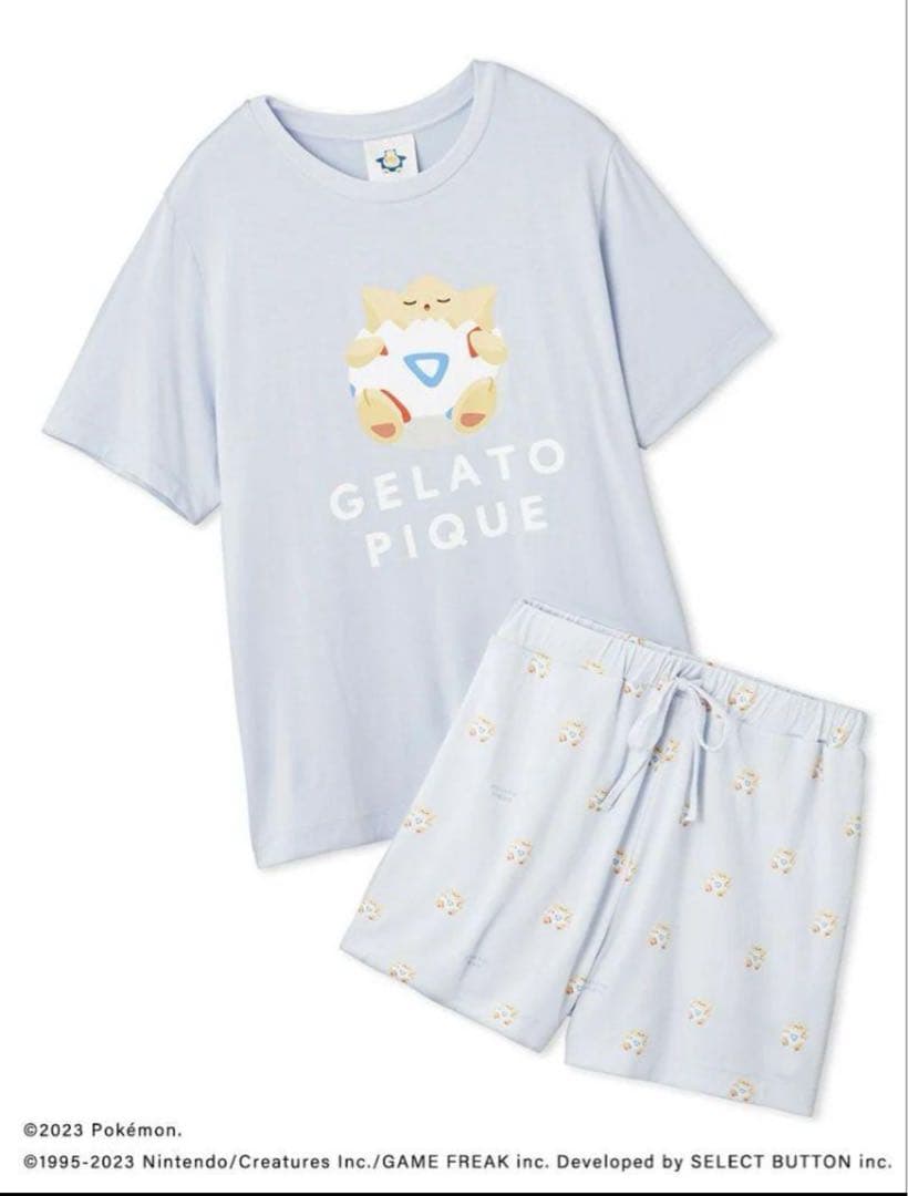 ジェラートピケ　ポケモン　トゲピー ジェラートピケ ポケモン コラボポケモンスリープ トゲピー ブルー接触