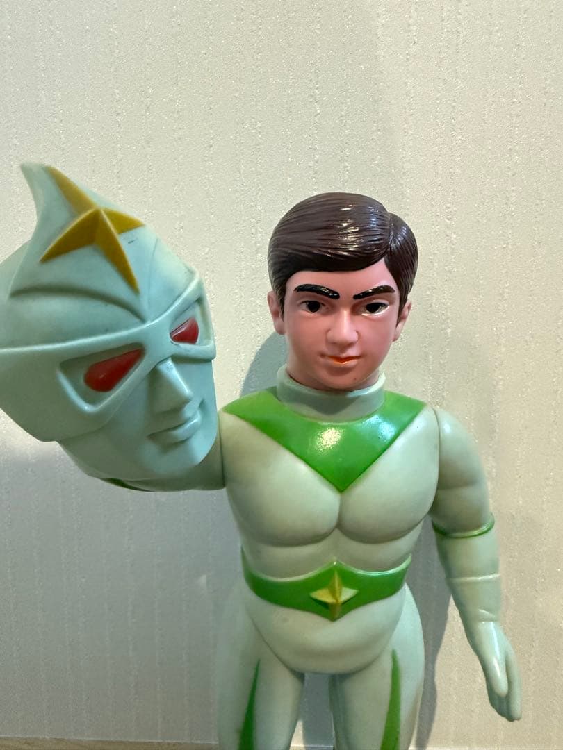 ブルマァク　ミラーマン　ジャイアントサイズ　当時物　マルサン　ソフビ　面取れ