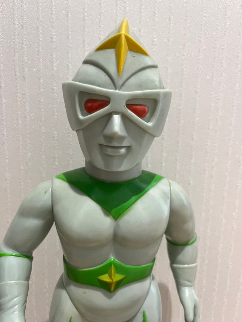 ブルマァク　ミラーマン　ジャイアントサイズ　当時物　マルサン　ソフビ　面取れ