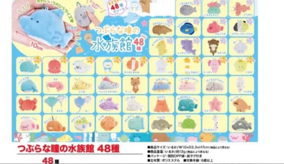 つぶらな瞳の水族館　全種類