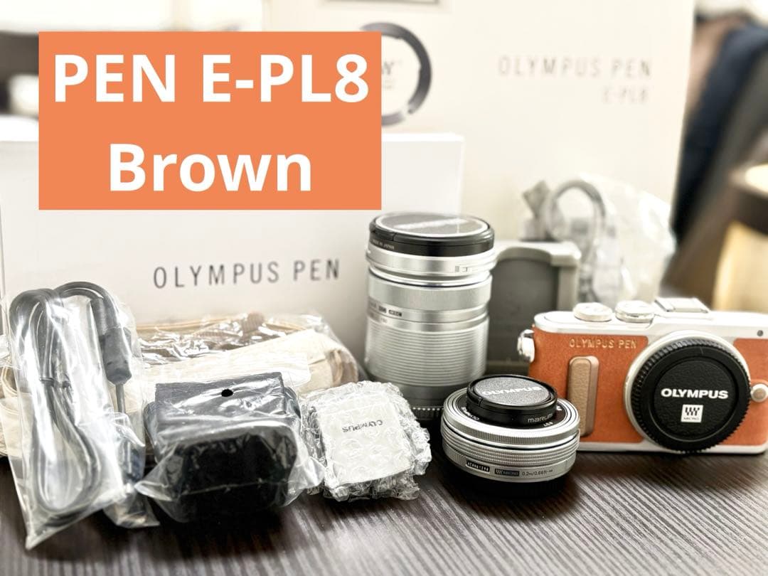 OLYMPUS PEN E-PL8 ミラーレスカメラ　ダブルレンズ　ダブルズーム Amazon | OLYMPUS ミラーレス一眼 E-PL8 EZ ダブルズームキット