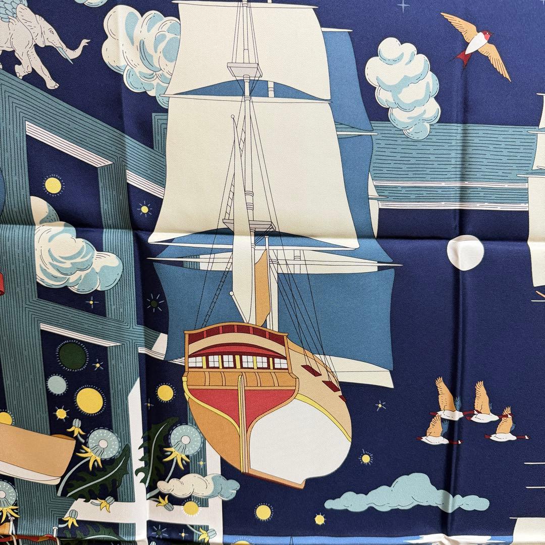 エルメス Hermes カレ90 《エスプリの旅立ち》03新品未使用品