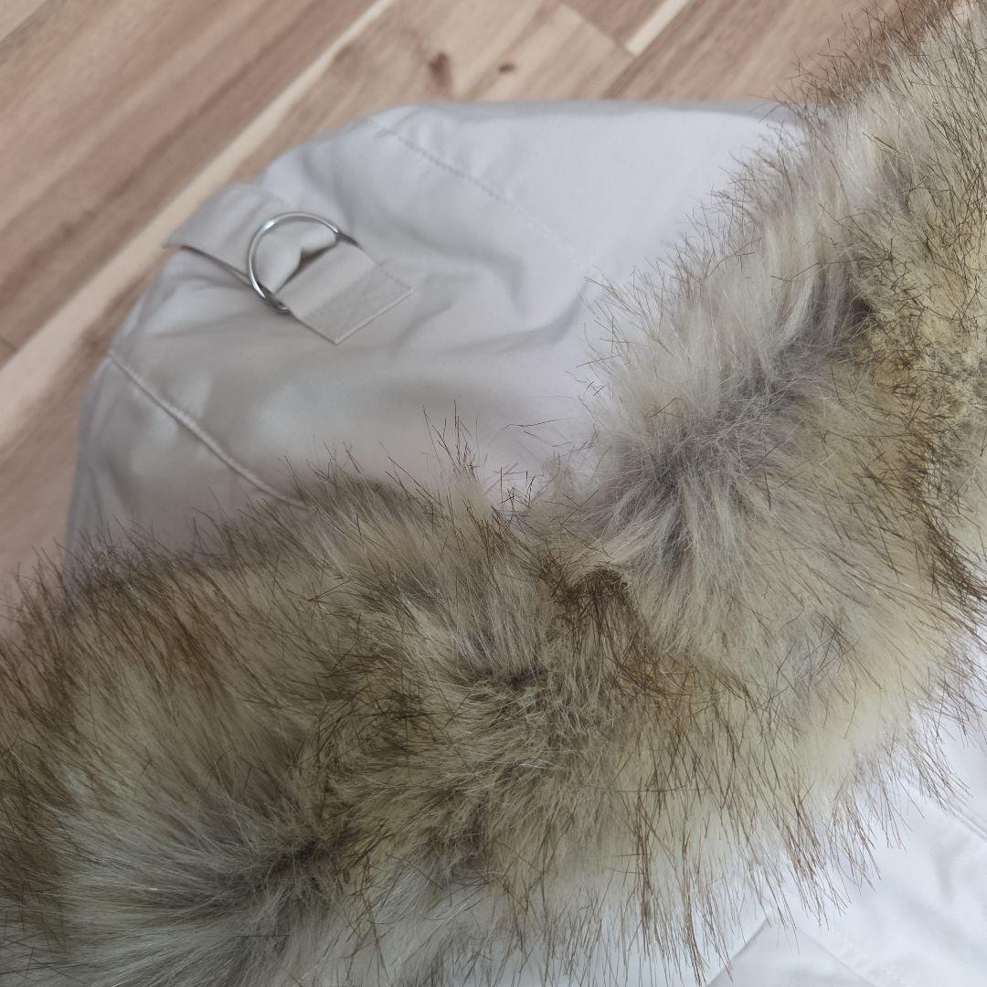 ZARAダウンコート ロング丈 白 ファー - メルカリ