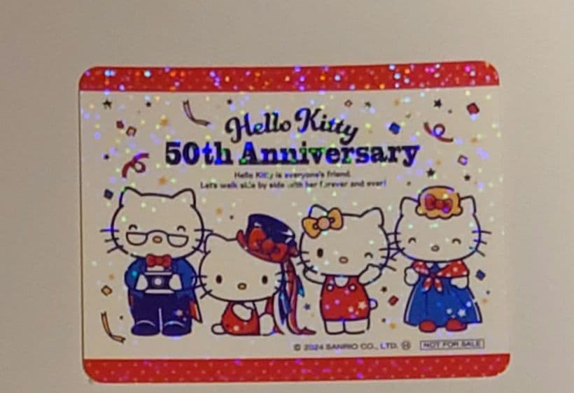 キティ ５０周年 限定ミニカード  ハローキティ  全21種コンプ &ノベルティ