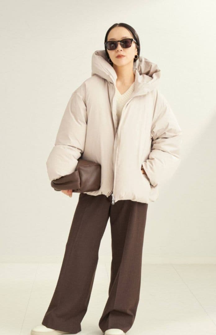 Plage☆HAKUU/ハクウ☆別注 ダウンジャケット/アイボリーベージュ