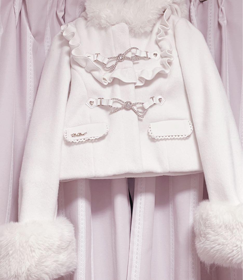 LIZLISA ショートコート ホワイト - メルカリ