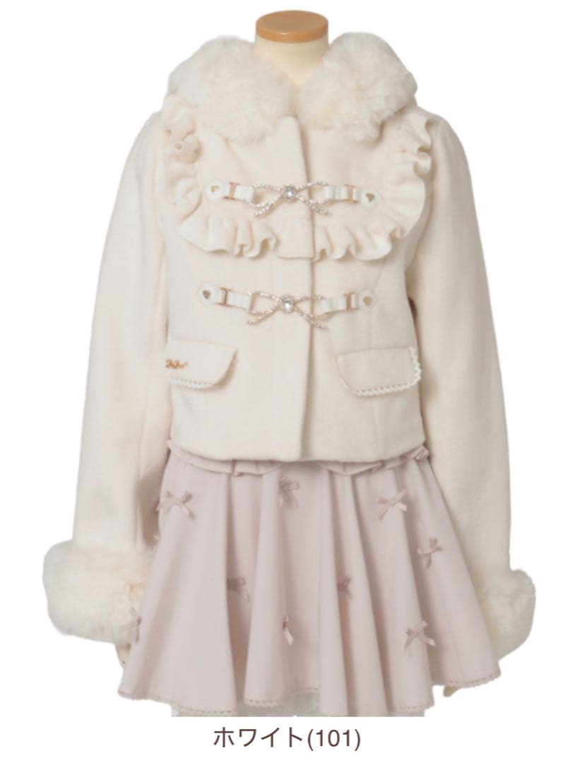 LIZLISA ショートコート ホワイト - メルカリ