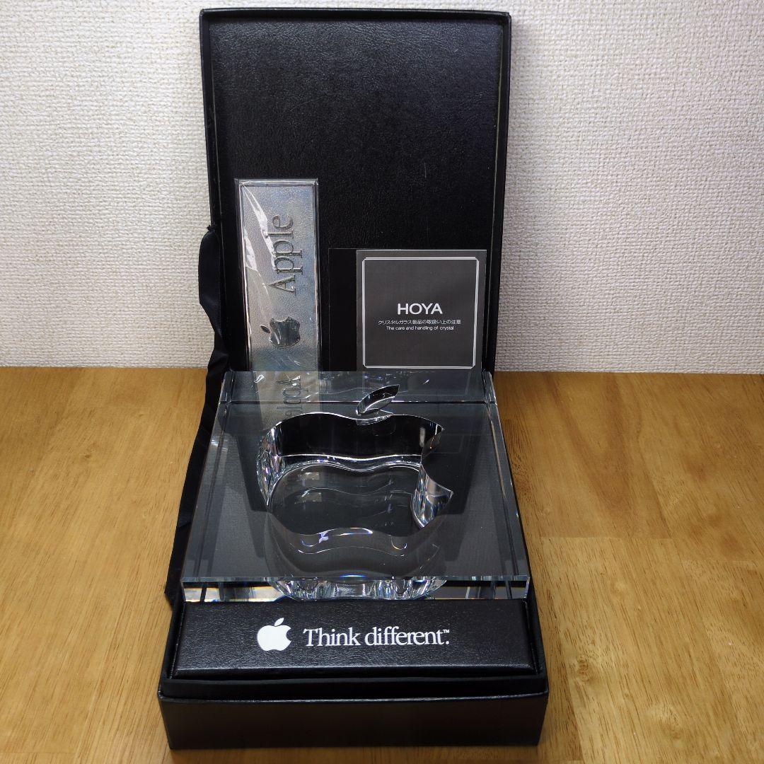 Apple 20周年記念 HOYA製クリスタルガラス 置物 記念品 プレミア