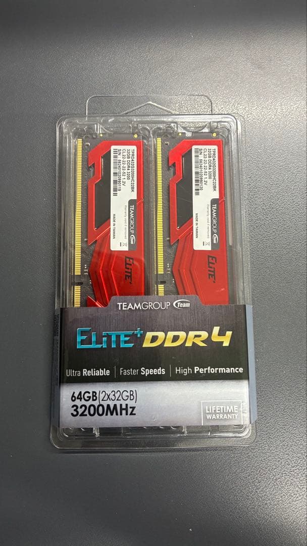 32GBx2枚 (64GB) DDR4-3200 TEAM製 動作確認済 - メルカリ