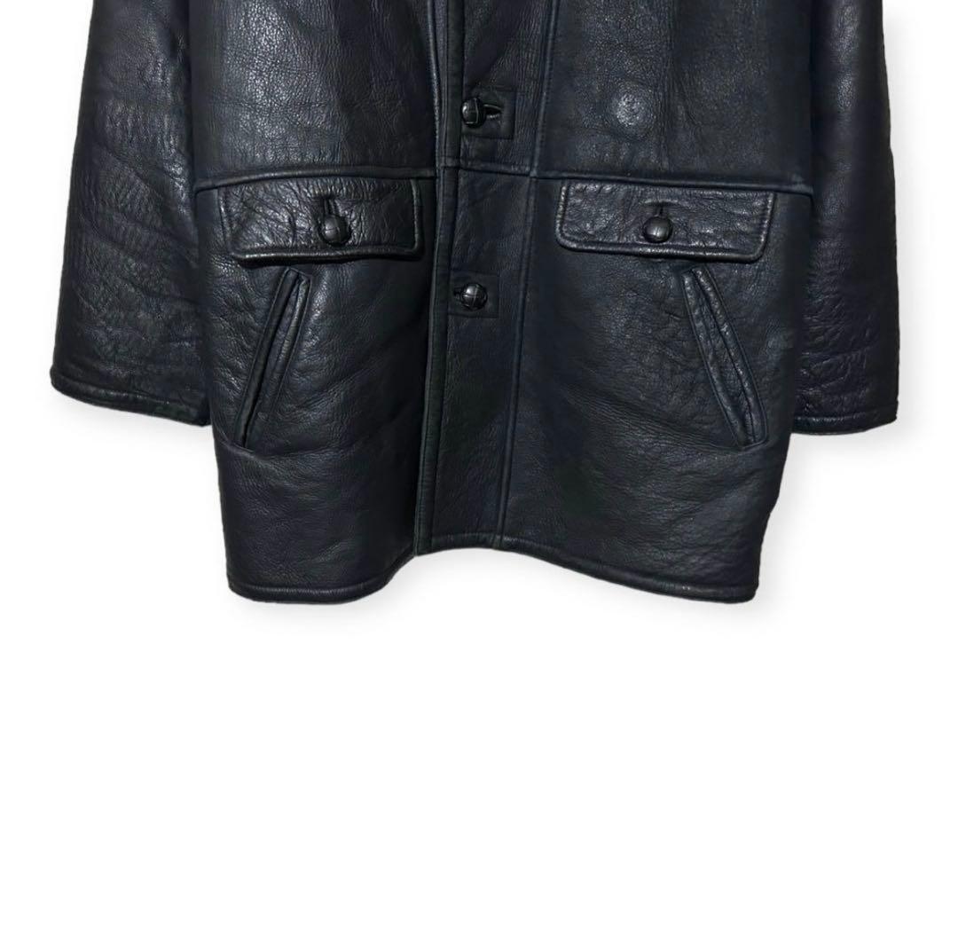 90s CHRIST CHURCH リアルムートンコート ラムレザー 本革 - メルカリ