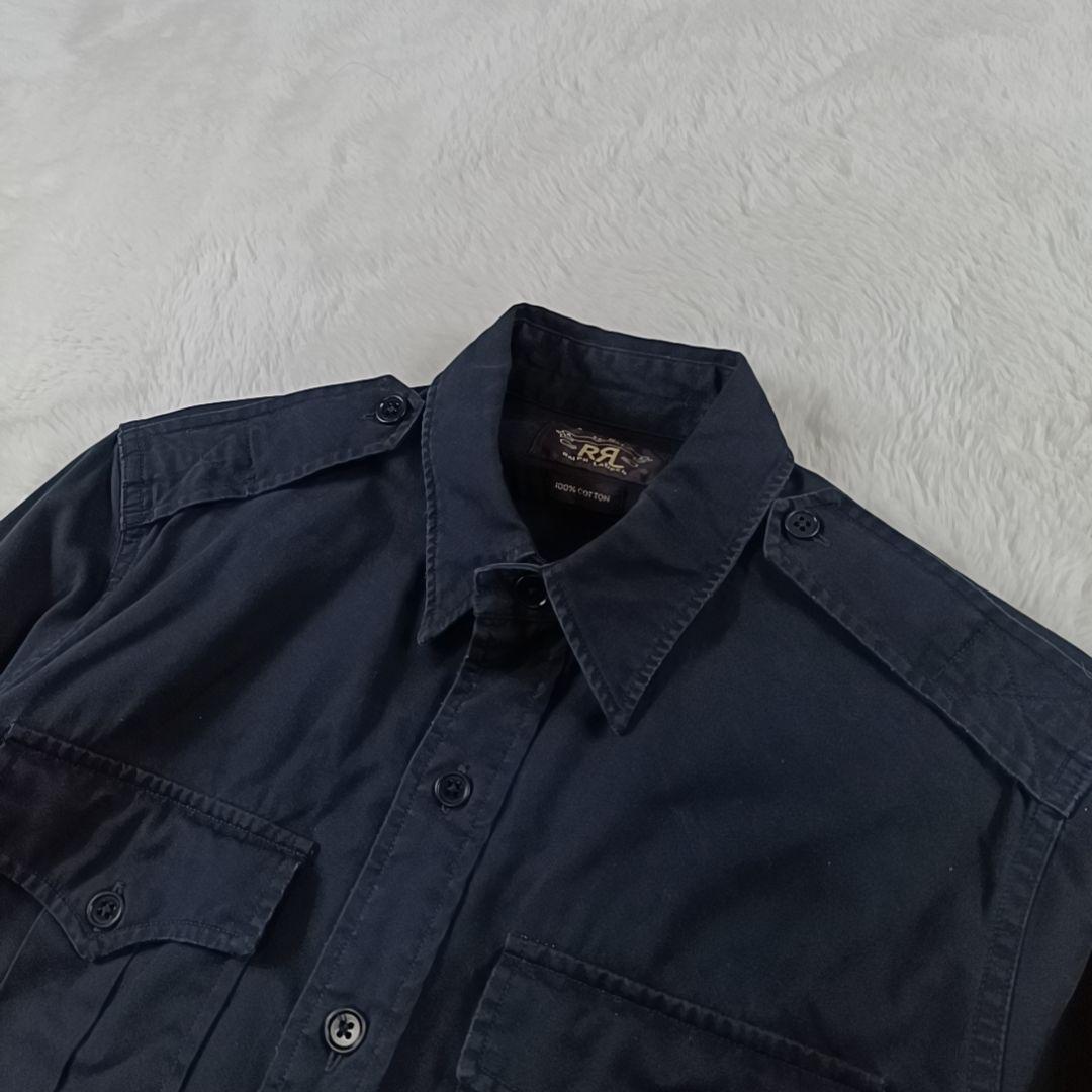 希少✨RRL ダブルアールエル ミリタリーシャツ 長袖シャツ エポレット