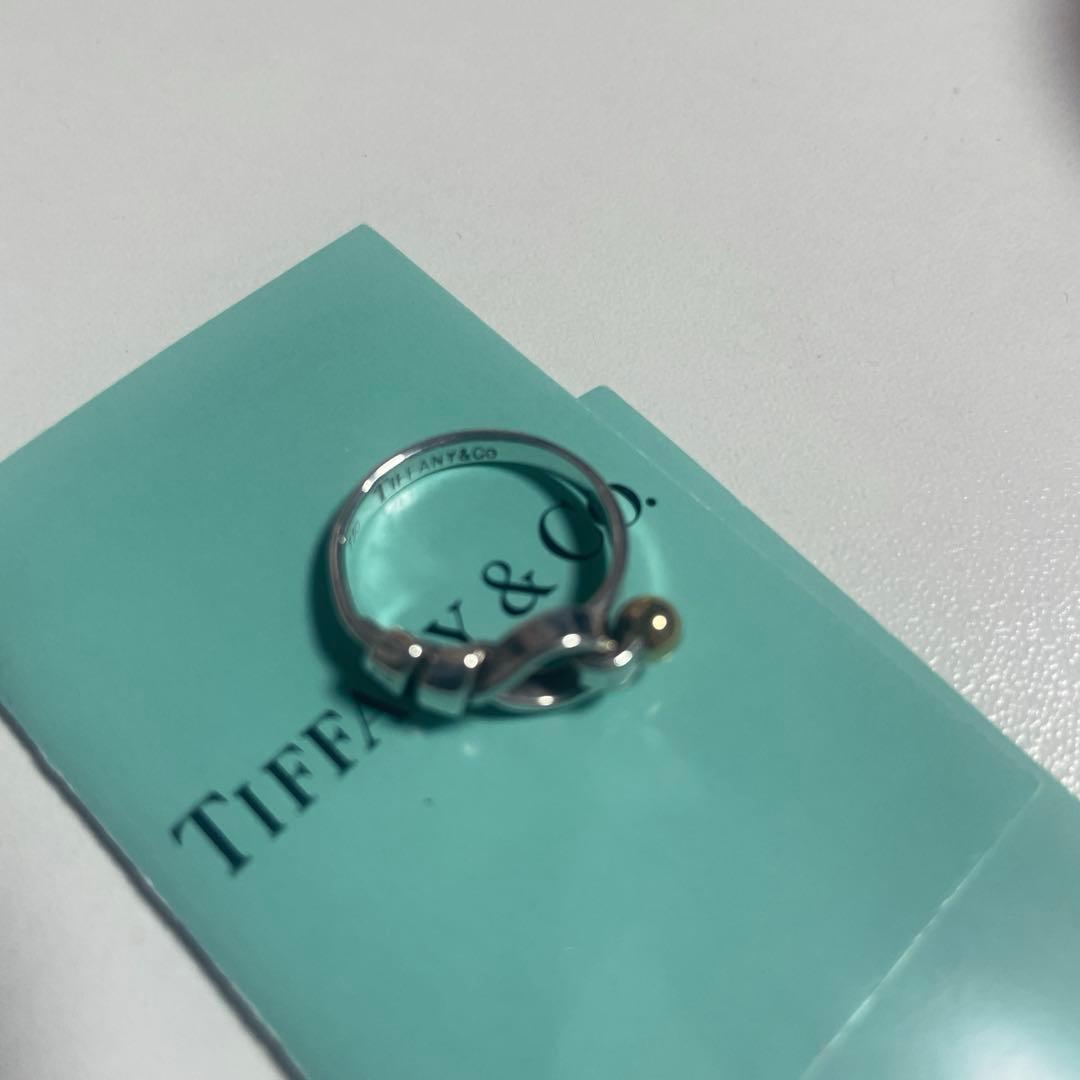 最終値下げ】ティファニー フック＆アイ コンビ リング 9号 指輪