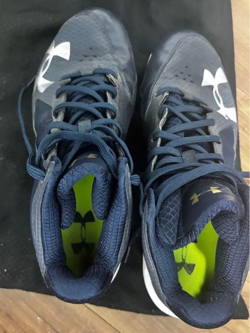 プロ　支給品　野球　吉田　アンダーアーマー　スパイク　27.0cm ネイビー