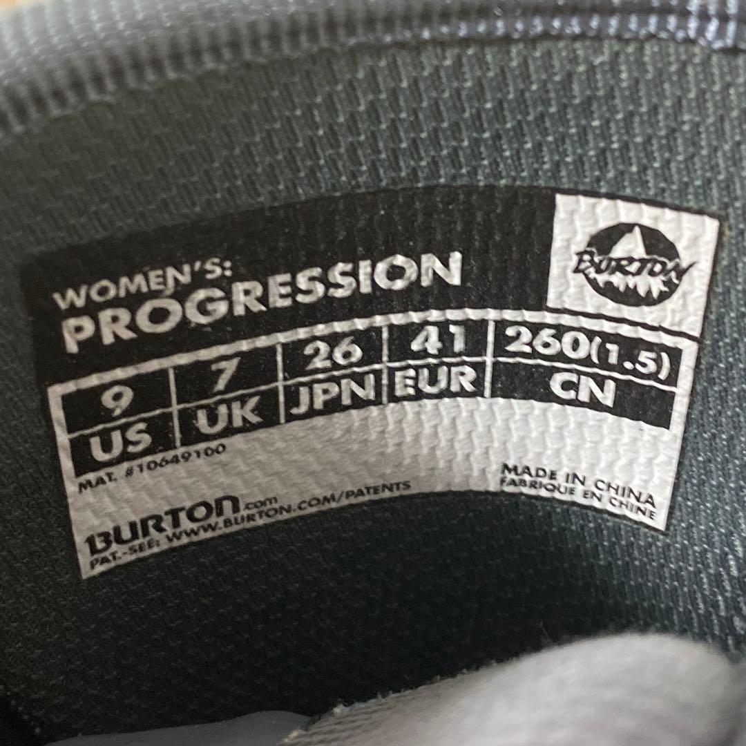 【即日発送】BURTON スノボブーツ　PROGRESSION 26.0cm