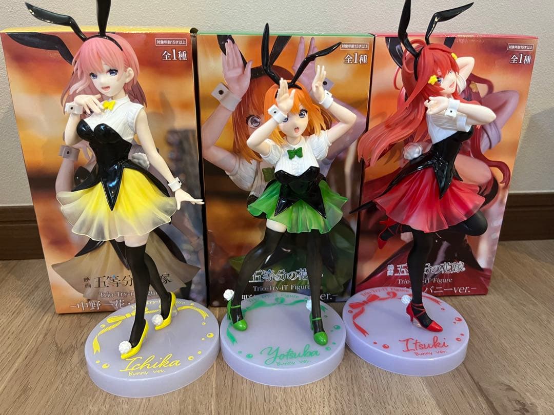 五等分の花嫁 バニー フィギュア 中野一花、中野四葉、中野五月 - メルカリ