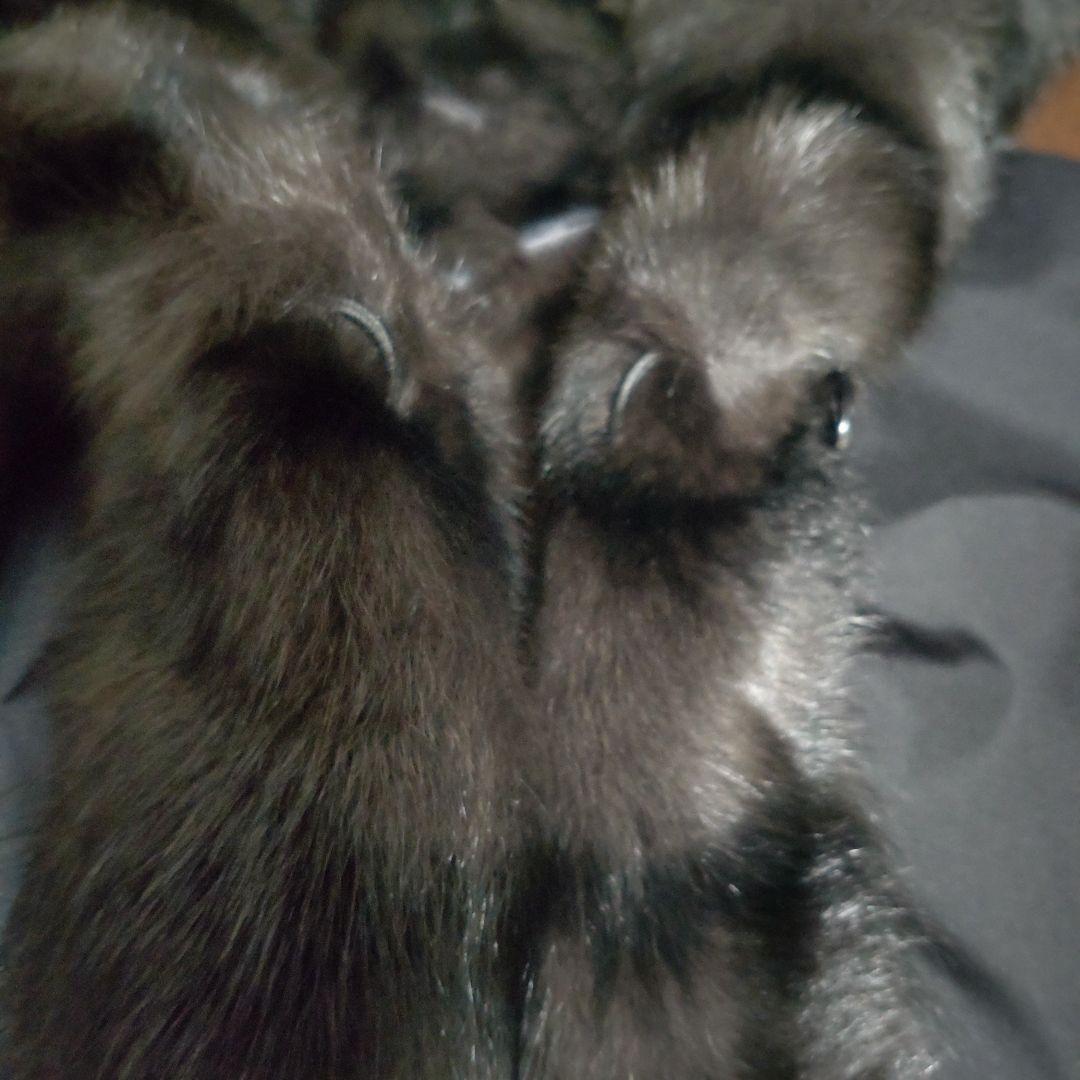 ほぼ未使用 バルマン 毛皮・ファーコート シルク100% ロングコート