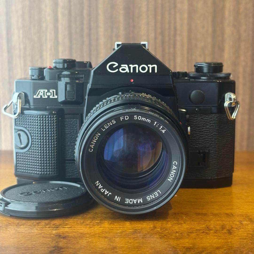 【動作良好】Canon A-1 50mm F1.4 ジャンク標準レンズ】1100円 CANON FD50mm F1.4 S.S.C.(I)動作検証