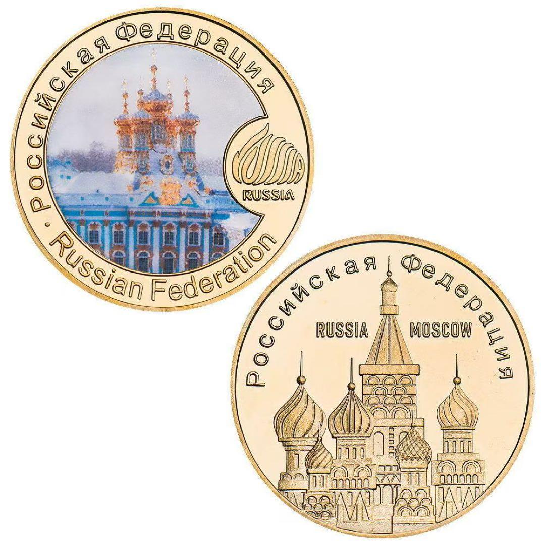 ロシア 記念 建築 5枚セット 赤の広場 クレムリン宮殿 聖ワシリイ大聖堂