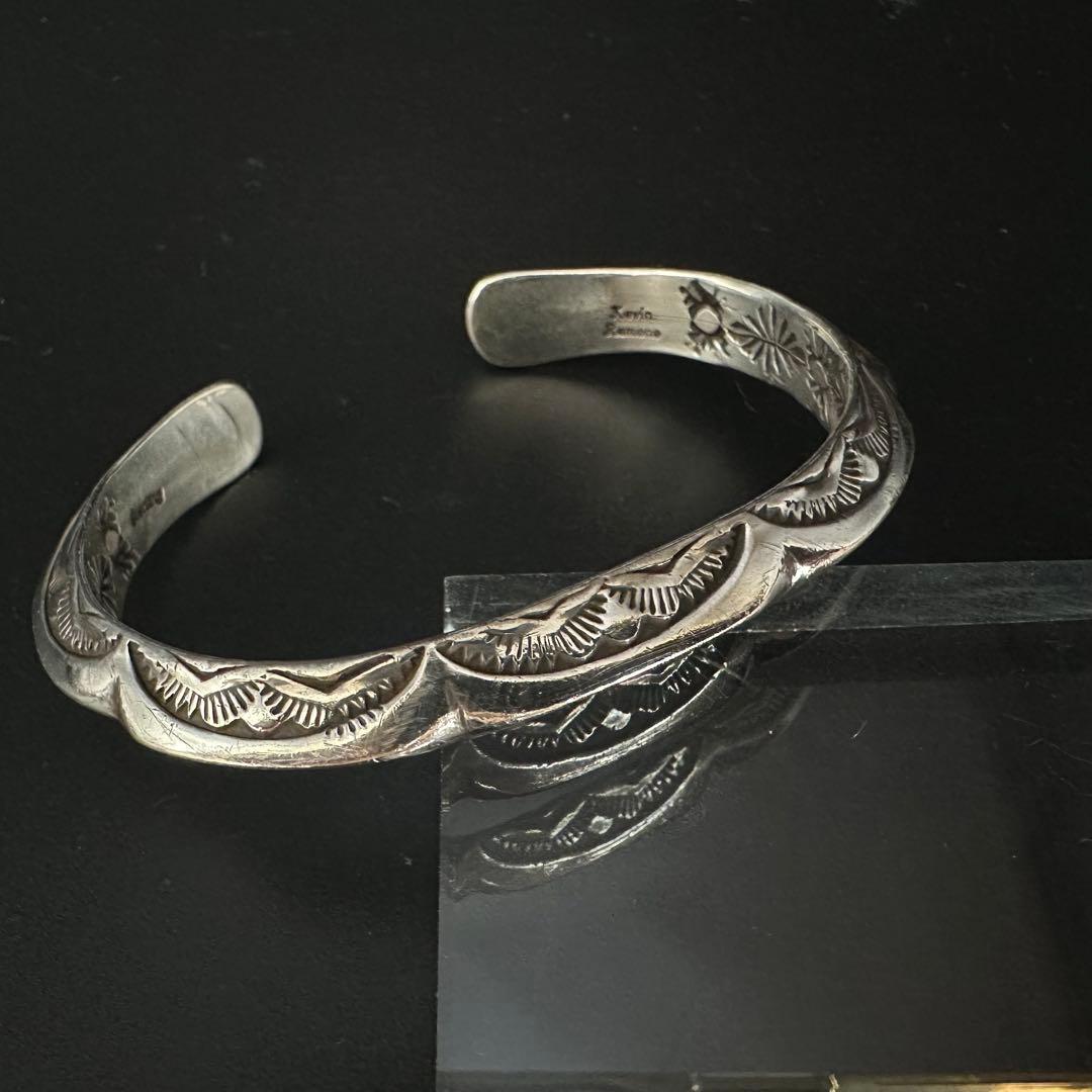 Navajo Kevin Ramone トライアングル バングル スタンプワーク ケビンラモーン(Kevin Ramone) トライアングルバングル