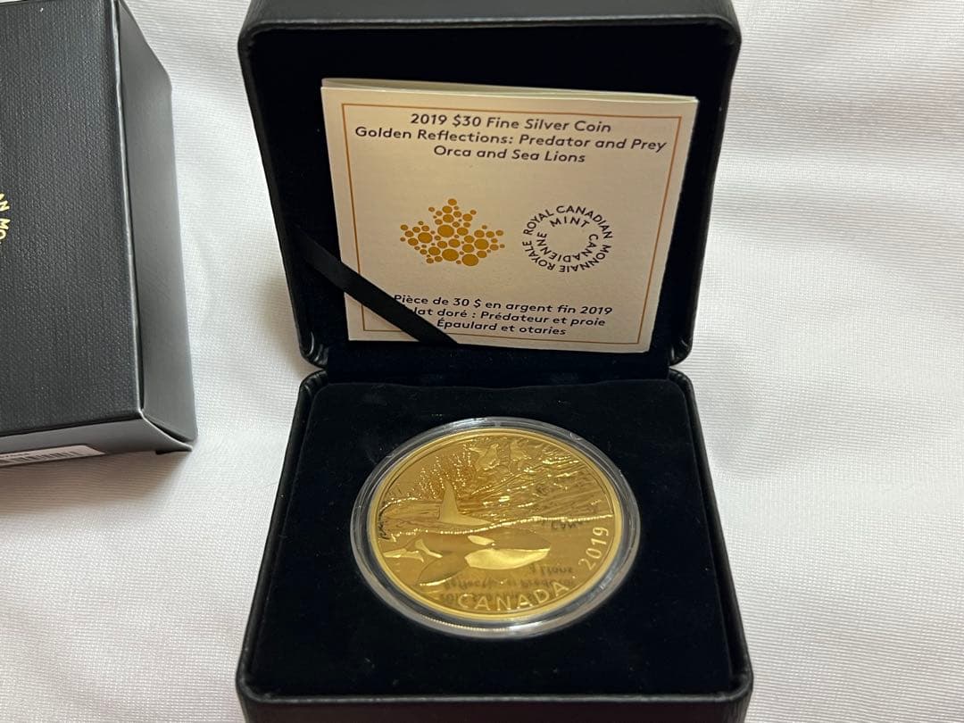 2019年カナダ(30$)シャチとアシカ 銀貨2オンス - メルカリ