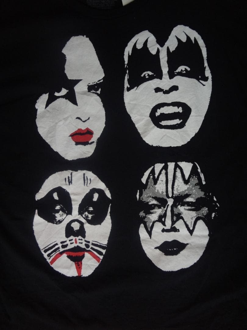 KISS 顔プリント Tシャツ XXXL 　USAヴィンテージ　冬ラストSALE