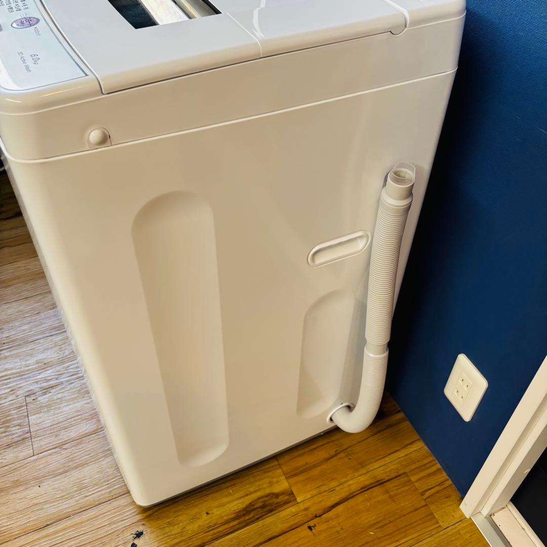 AQUA アクア 6.0kg 全自動洗濯機 AQW-S6M(W) 2022年製