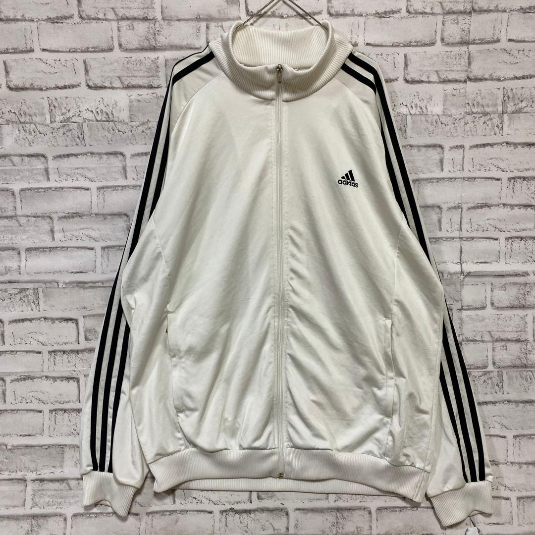 しのだ 様専用アディダス ジャージホワイト2XLオーバーサイズロゴ刺繍7