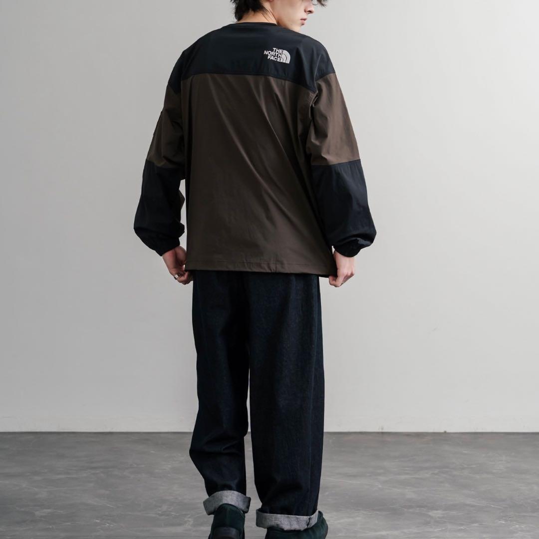 M＊アルバニークルーネック ブラウン 黒＊ロンT＊ノースフェイス＊韓国