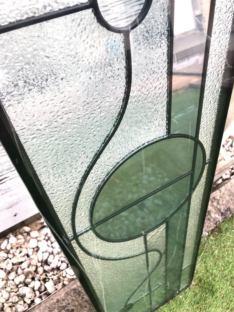 大型 ステンドグラスパネル 三重構造 高性能 住宅 玄関ドアリフォーム