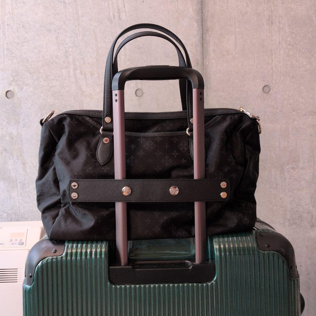 russet ラシット トラベル用ボストンバック ブラック ショルダーベルト