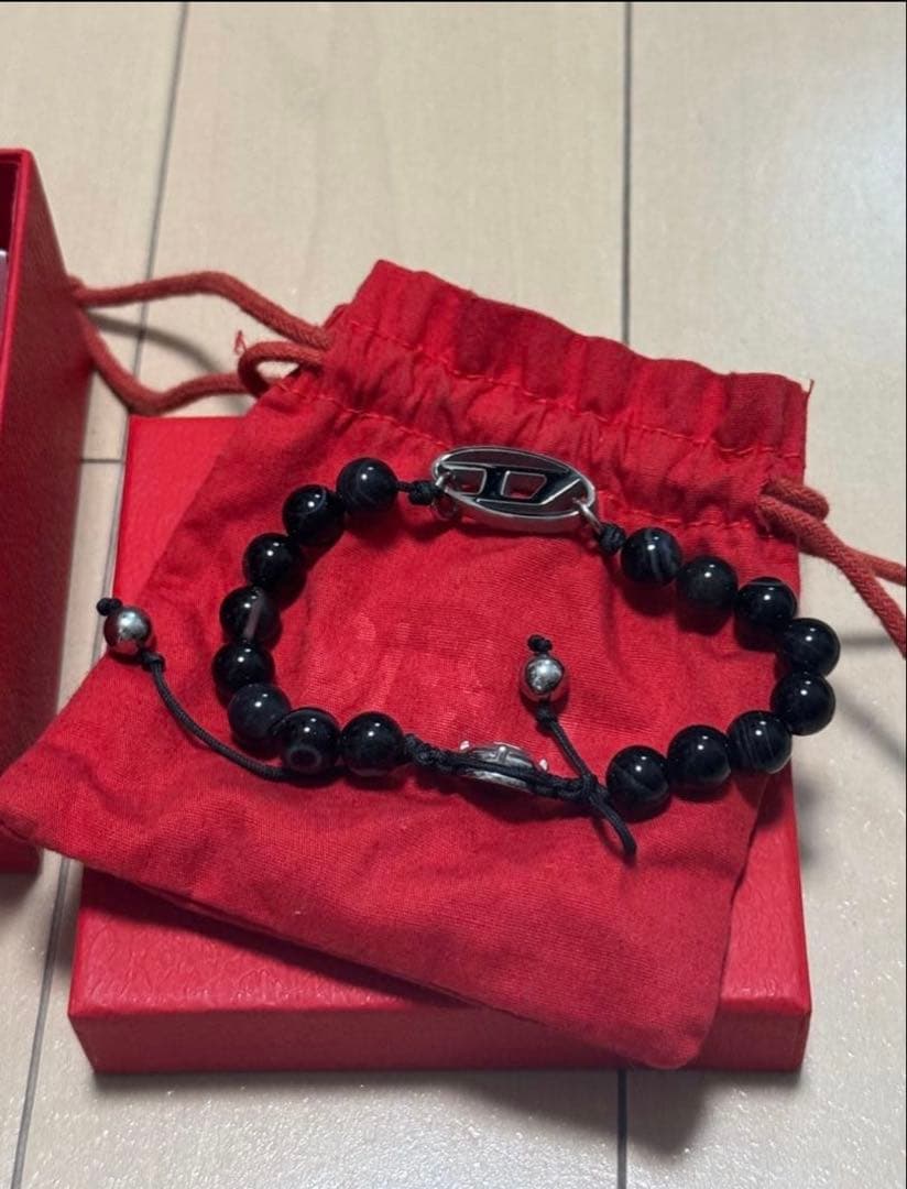 【即日発送】DIESELブラックブレスレット DX1611931 ブレスレット｜ブラック｜ウィメンズ｜DIESEL