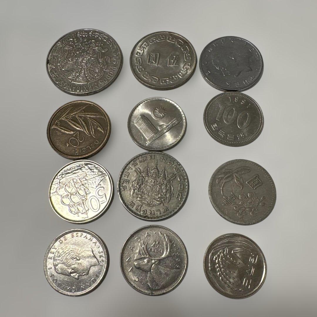 外国古銭 12枚 まとめ 大きめの硬貨含む 【251187】 - メルカリ