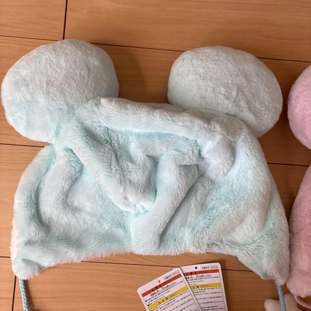 ディズニー ファンキャップ ピンク 水色 星 ミッキー ミニー - メルカリ