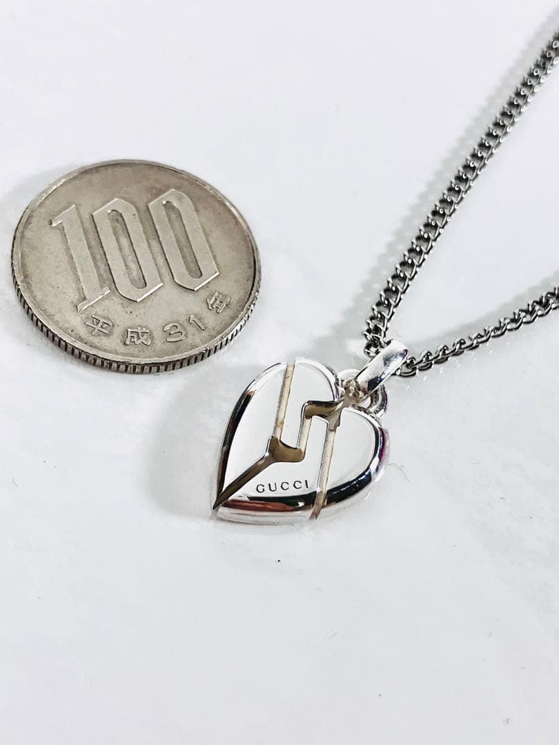 超美品】GUCCI ネックレス トップ＋社外チェーン SV925 男女兼用