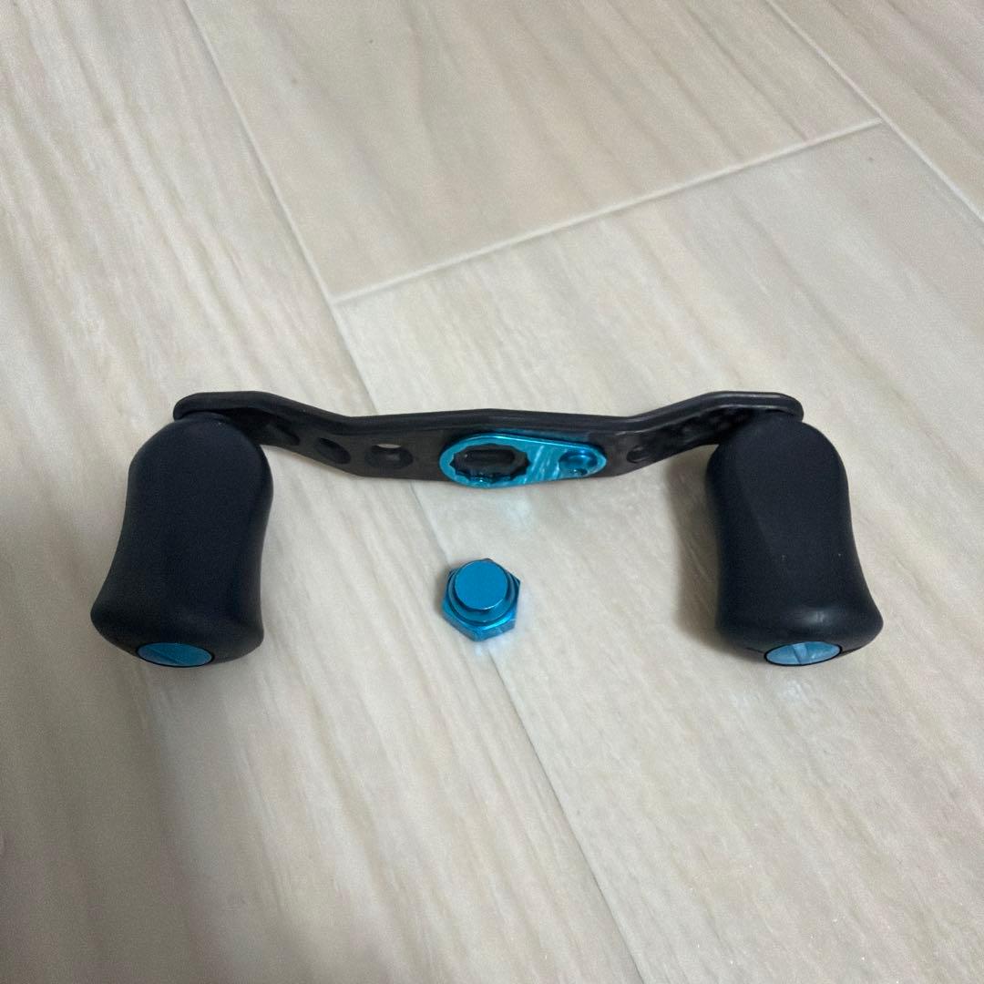 IXAカーボンハンドルパーツ ブラック/ブルー シマノ左巻き80mm - メルカリ